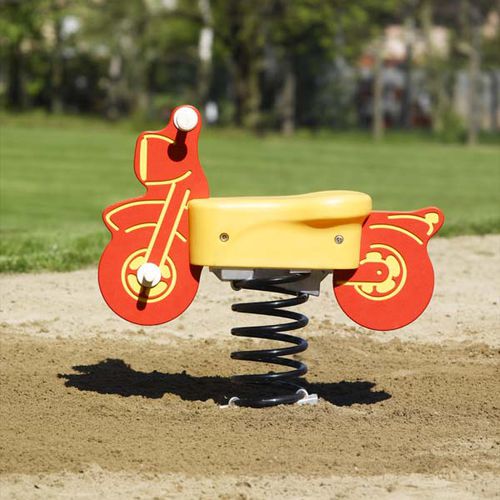 プラスチック製スプリング遊具 - SOLO+ : MOTORBIKE / JIN-0393  - HUSSON INTERNATIONAL - HDPE / 輸送 / 1人用