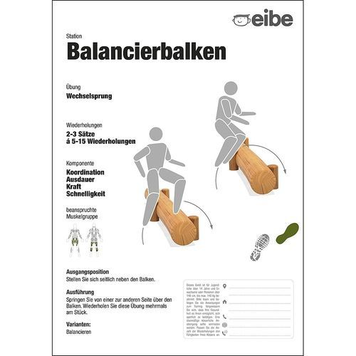 自立式サインスタンド - BALANCING BEAM    - eibe Produktion + Vertrieb GmbH & Co KG - 屋外用 / プレイグランド用 / アルミニウム