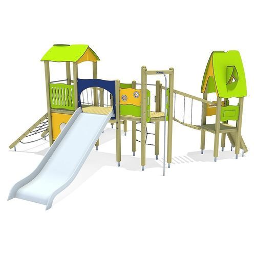 プレイグランド用プレイストラクチャー - SAM  - eibe Produktion + Vertrieb GmbH & Co KG - 溶融亜鉛メッキ鋼製 / HPL / モジュラー