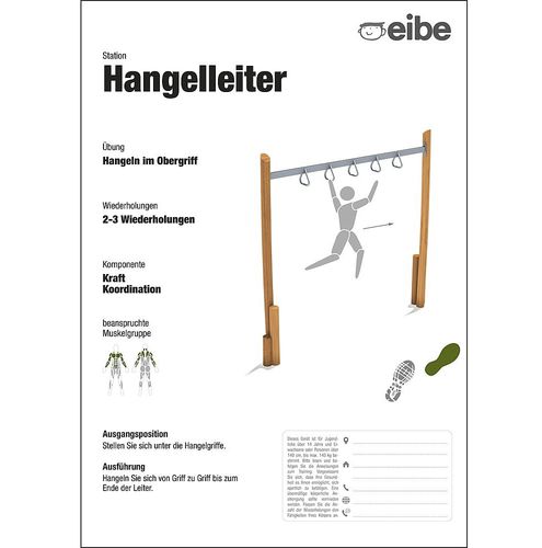 床置きサインスタンド - 55210806300 - eibe Produktion + Vertrieb GmbH & Co KG - 屋外用 / プレイグランド用 / 木製
