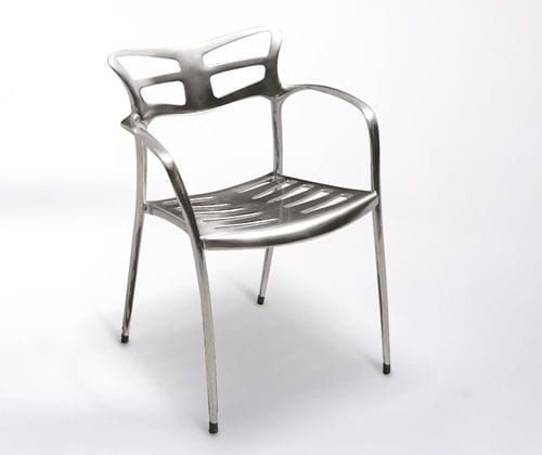 現代風レストラン用チェア - LICEO - botton & gardiner urban furniture - 屋外用 / 屋内用 / 鋳造アルミニウム製
