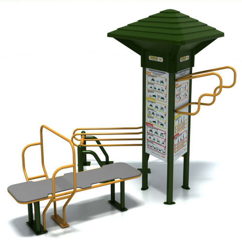 お年寄り向けフィットネス器具 - LIFETRAIL® : STATION 4 - PLAYWORLD