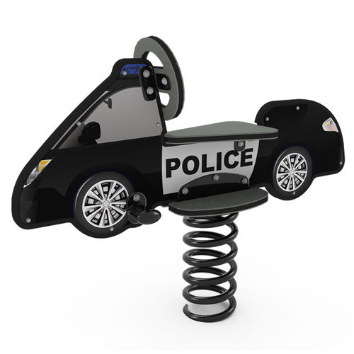 プラスチックスプリング遊具 - DIGIRIDER® POLICE CAR - LANDSCAPE STRUCTURES - 輸送 / 1人用