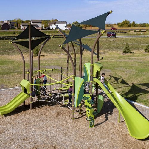 プレイグランド用プレイストラクチャー - Tree Tops® EN - Design 6408 - LANDSCAPE STRUCTURES - スチール製 / 粉体塗装スチール製 / ポリエチレン