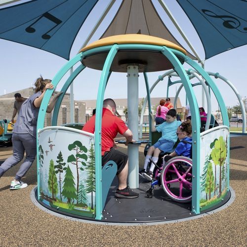 子供用回転遊具 - We-Go-Round - Design 6221 - LANDSCAPE STRUCTURES - 大人用 / 身体障害者用 / プレイグランド用