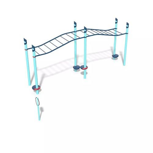 公共スぺース用フィットネスプレイグランド - FitCore&trade; Extreme Angled Overhead Ladder - Design 6197 - LANDSCAPE STRUCTURES - スチール製