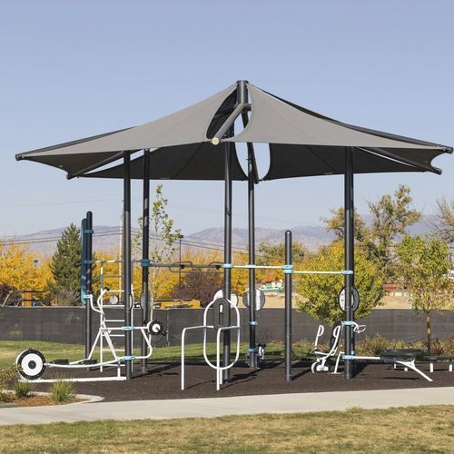 フィットネスマルチステーション - HealthBeat Circuit™ - Design 6512 - LANDSCAPE STRUCTURES