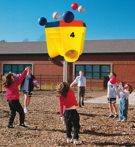 プラスチック製マルチスポーツ用ゴール - FUNNEL  - progressive design playgrounds - 固定型 / 赤 / 黄色