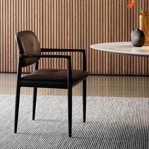 北欧デザインダイニングルーム用チェア - YOKO - Minotti/ミノッティ - 屋内用 / ポリエチレン / 金属製