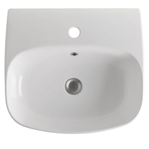 壁掛け式洗面器 - 5340 - Kerasan - セラミック製 / 楕円形 / 穴1つ