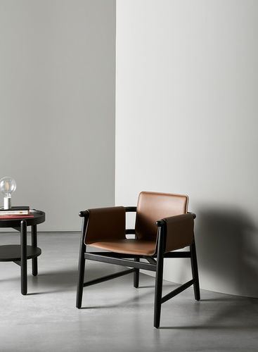 イタリア MERIDIANI アームチェア オーク材×本革 348,000円 ② 11247-19812913.jpg