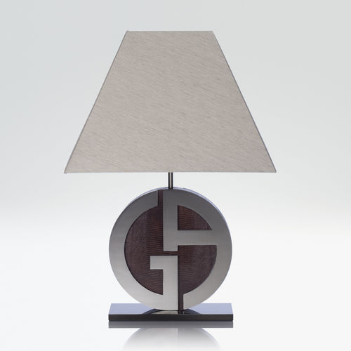卓上ランプ - CHERIE - Giorgio Armani Casa - 布製 / ニッケル製 / 伝統的