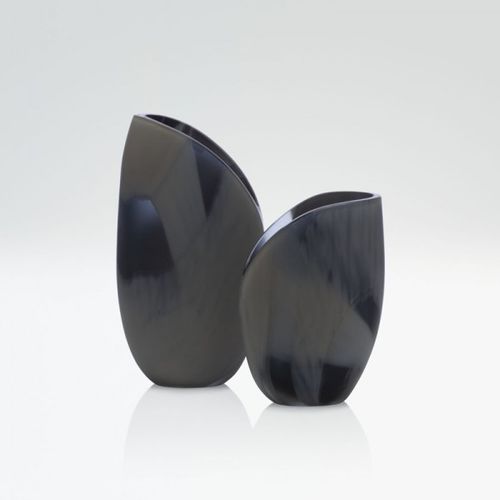 現代風花瓶 - CEYLON - Giorgio Armani Casa - ムラノガラス製 / 黒色