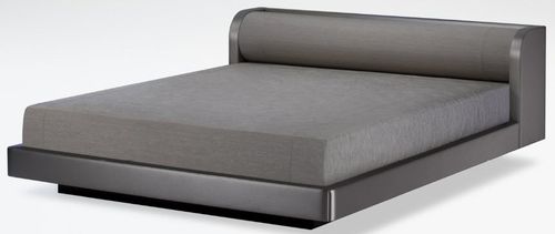 ダブルベッド - BOTTICELLI - Giorgio Armani Casa - 現代風 / 布張りヘッドボード付き / 木製