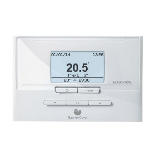 プログラム可能サーモスタット - EXACONTROL E7R C-B & E7R C-SH - Saunier Duval - 暖房用 / 室温 / 壁かけ式