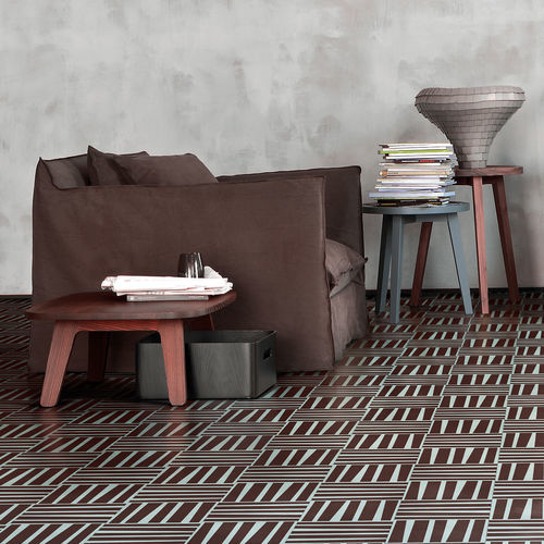 屋内用エンカウスティークセメントタイル - BANDES  - BISAZZA - バスルーム用 / 床 / 壁面