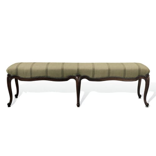 クラシックベンチ - NOBLE ESTATE - Ralph Lauren Home - マホガニー製 / 布製 / 布張り