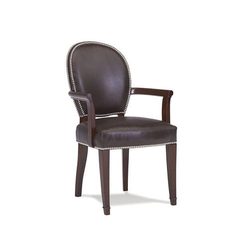 伝統的ダイニングルーム用チェア - DUKE - Ralph Lauren Home - 屋内用 / 革製 / 木製脚