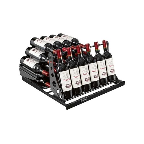 スチール製ボトル収納棚 - AOPRESAR2 - EuroCave - 組み込み型 / 業務用 / 黒色