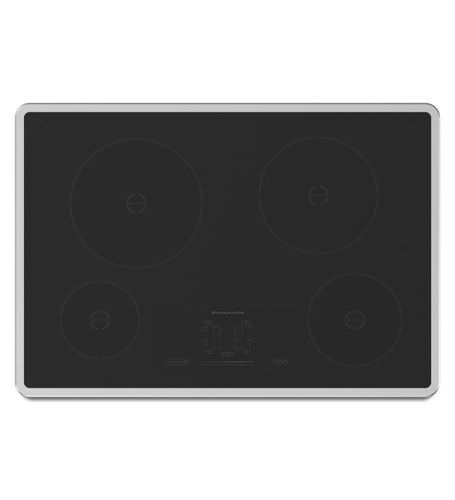 IHコンロ - KICU500XSS - KitchenAid - 4口 / 組み込み式 / ノブ付き