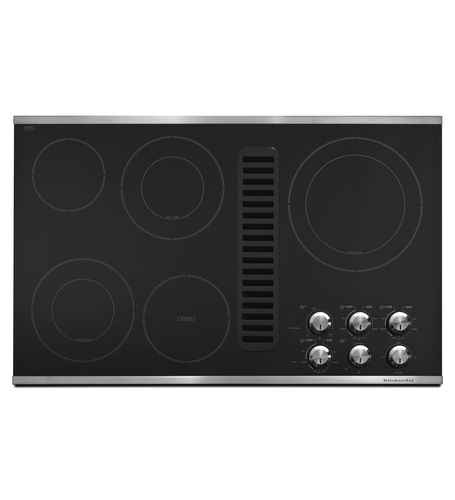 電動式コンロ - KECD867XSS - KitchenAid - 6口 / 組み込み式 / ノブ付き