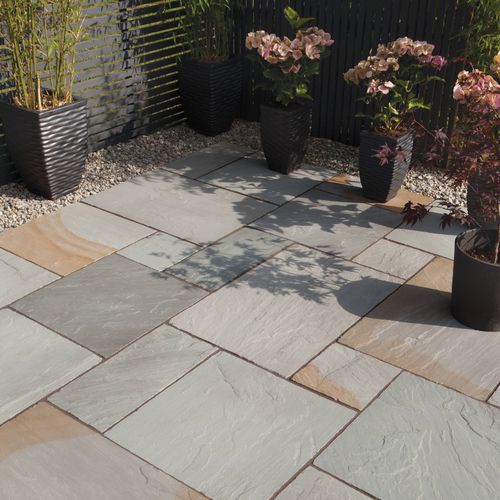 砂岩製舗石 - BLENDED NATURAL - BRADSTONE - 屋外用 / 中庭用