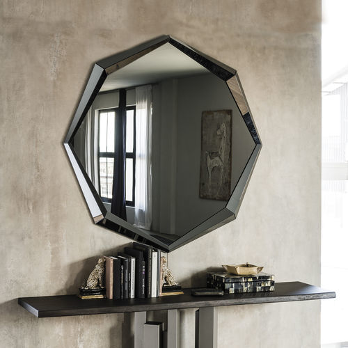壁かけ式鏡 - EMERALD  - Cattelan Italia/カッテラン - 現代風 / 八角形 / 銀色