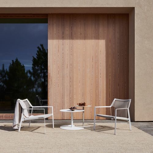 現代風アームチェア - NODI - Tribù - ロープ / Canax®製 / 漆塗りステンレススチール製