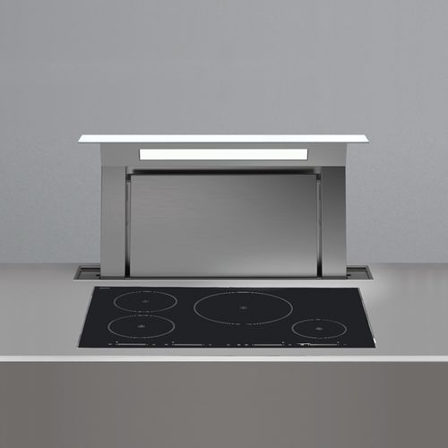 カウンタートップ用レンジフード - DESIGN+ : DOWN DRAFT - falmec - 循環型 / 埋込照明付き