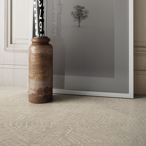 陶磁器タイル - FOSSIL BEIGE - CERAMICHE REFIN - 溝付 / 屋内用 / バスルーム用