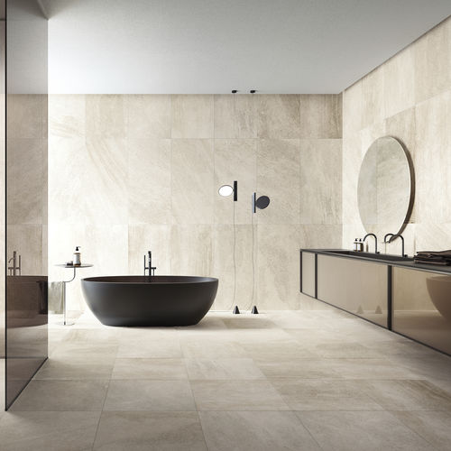 陶磁器タイル - BLENDED BEIGE - CERAMICHE REFIN - マット / テクスチャード仕上げ / 屋内用