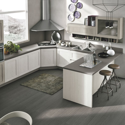 現代風キッチン - CITY  - STOSA CUCINE - 木製 / 人工大理石 / Fenix NTM