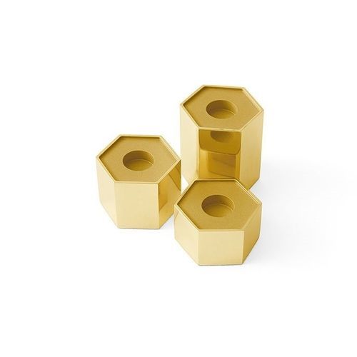 真ちゅう製ろうそく立て - HEXGONAL - Gallotti&Radice
