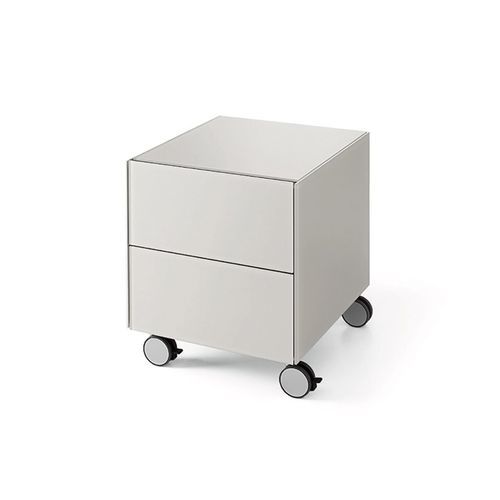 ラッカー塗装ガラス製オフィスユニット - AIR DRAWER / AIR DRAWER 3  - Gallotti&Radice - 硬化ガラス製 / 2段引き出し / 3段引き出し