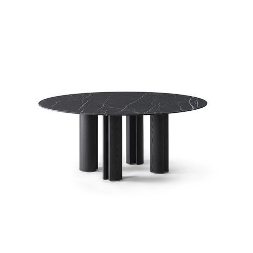 現代風テーブル - SIMPÒDIO W    - Gallotti&Radice - クリスタル製 / 大理石 / トネリコ製脚