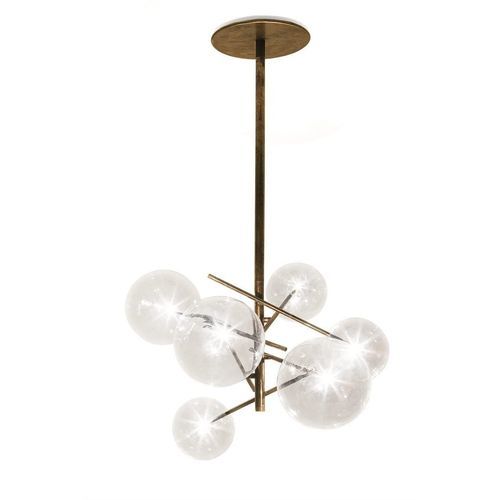現代風シャンデリア - BOLLE 6 - Gallotti&Radice - 真ちゅう製 / クリスタル製 / 吹きガラス製