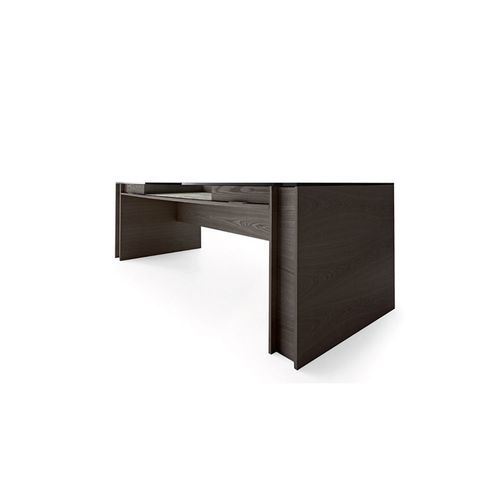 エグゼクティブデスク - MILANO - Gallotti&Radice - 床置き / 現代風 / ガラス製