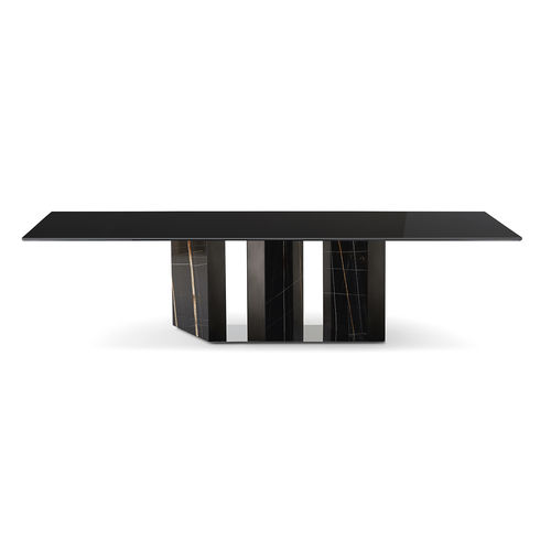現代風会議用テーブル - PLATIUM - Gallotti&Radice - 金属製 / 大理石 / クリスタル製
