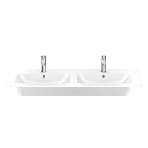 組み込み型洗面器 - 233613 - DURAVIT - セラミック製 / ダブル / 長方形