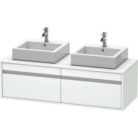 ダブル洗面台 - KT6697 B/L/R - DURAVIT - 壁掛け式 / 木製 / 現代風