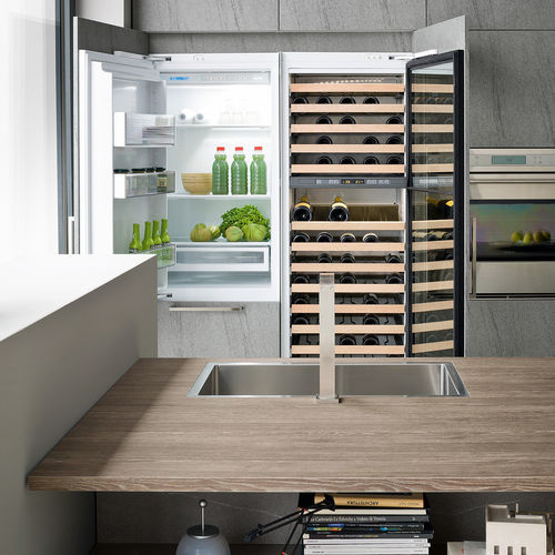 組み込み式ワインセラー - LAMINA 3.0 - Record Cucine - 石製 / ガラス / 電動