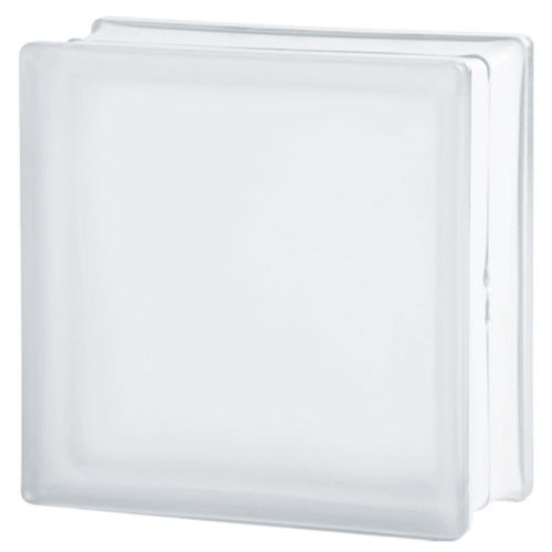 正方形ガラスレンガ - CLEAR 1919/8 CLEARVIEW SAHARA 2S - SEVES GLASSBLOCK - 滑らかな仕上げ / 砂吹き / 波状