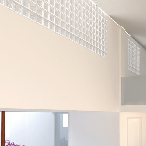 正方形ガラスレンガ - 883 NUBIO SAHARA 2 SIDES - SEVES GLASSBLOCK - 滑らかな仕上げ / 屋内壁用