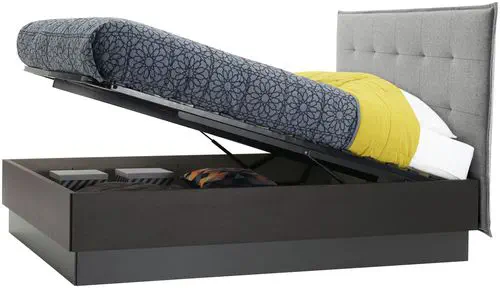 ダブルベッド - LUGANO - BoConcept - 現代風 / 布張りヘッドボード
