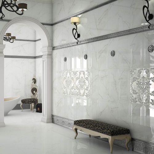 セラミック製タイル - CORINTO  - SALONI CERAMICA - 光沢 / バスルーム用 / 壁面