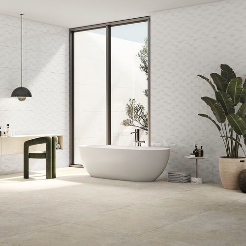 陶磁器タイル - SNOW  - SALONI CERAMICA - マット / エンボス加工 / 屋内用