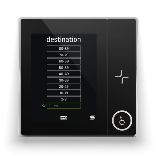 アクセス制御用操作キーボード - KONE - 昇降機操作用 / 壁取り付け式 / 商業用