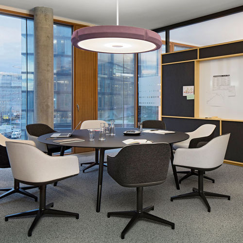 現代風会議室用椅子 - SOFTSHELL  - vitra USA - 屋内用 / 布製 / 革製