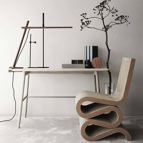 オリジナルデザインチェア - WIGGLE SIDE  - vitra USA - 屋内用 / ボール紙製 / 木製脚