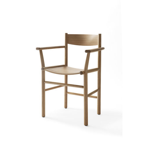 現代風ダイニングルーム用チェア - AKADEMIA ARMREST CHAIR - Nikari - 屋内用 / オーク材 / トネリコ材